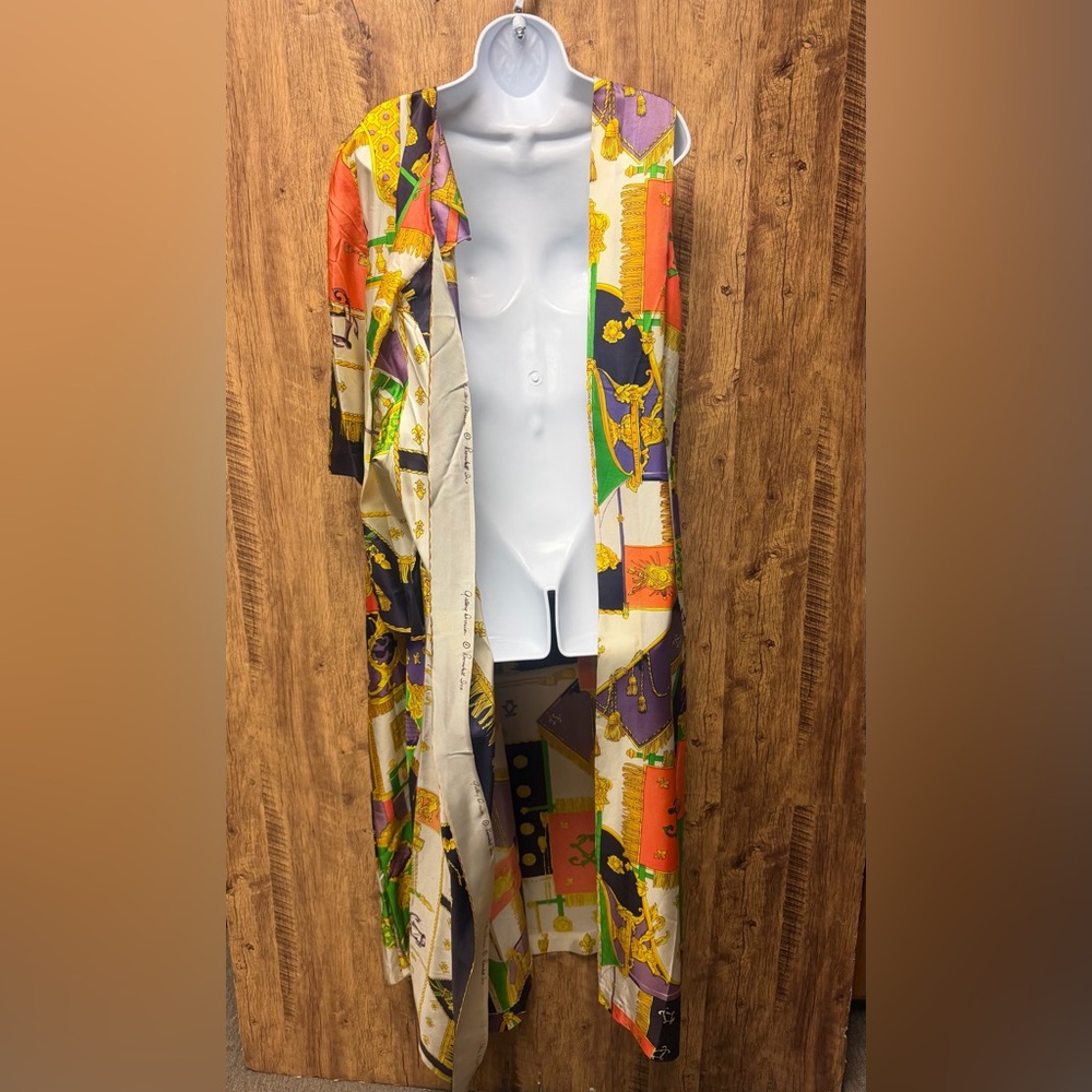 Multicolor Geometric Print Women's Kaftan - Picture 6 of 7